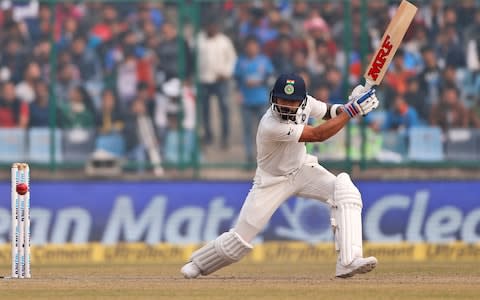 Virat Kohli playing Test cricket for India - Credit: AP