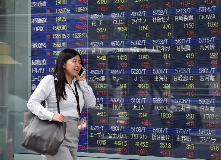 Asian stocks sank again on Tuesday, with Tokyo diving 3.84% to 18,165.69