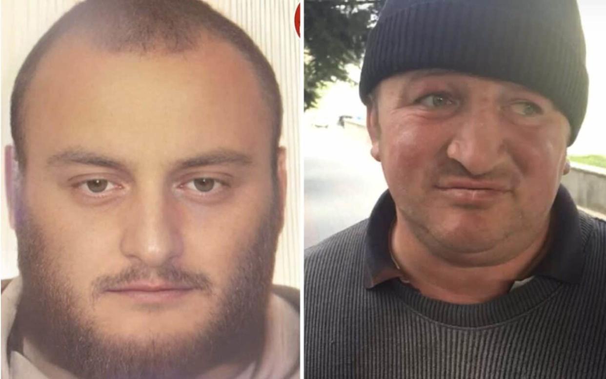 The alleged killer, Georgiy Siukayev (left), and the victim, Soslan Valiyev - RES