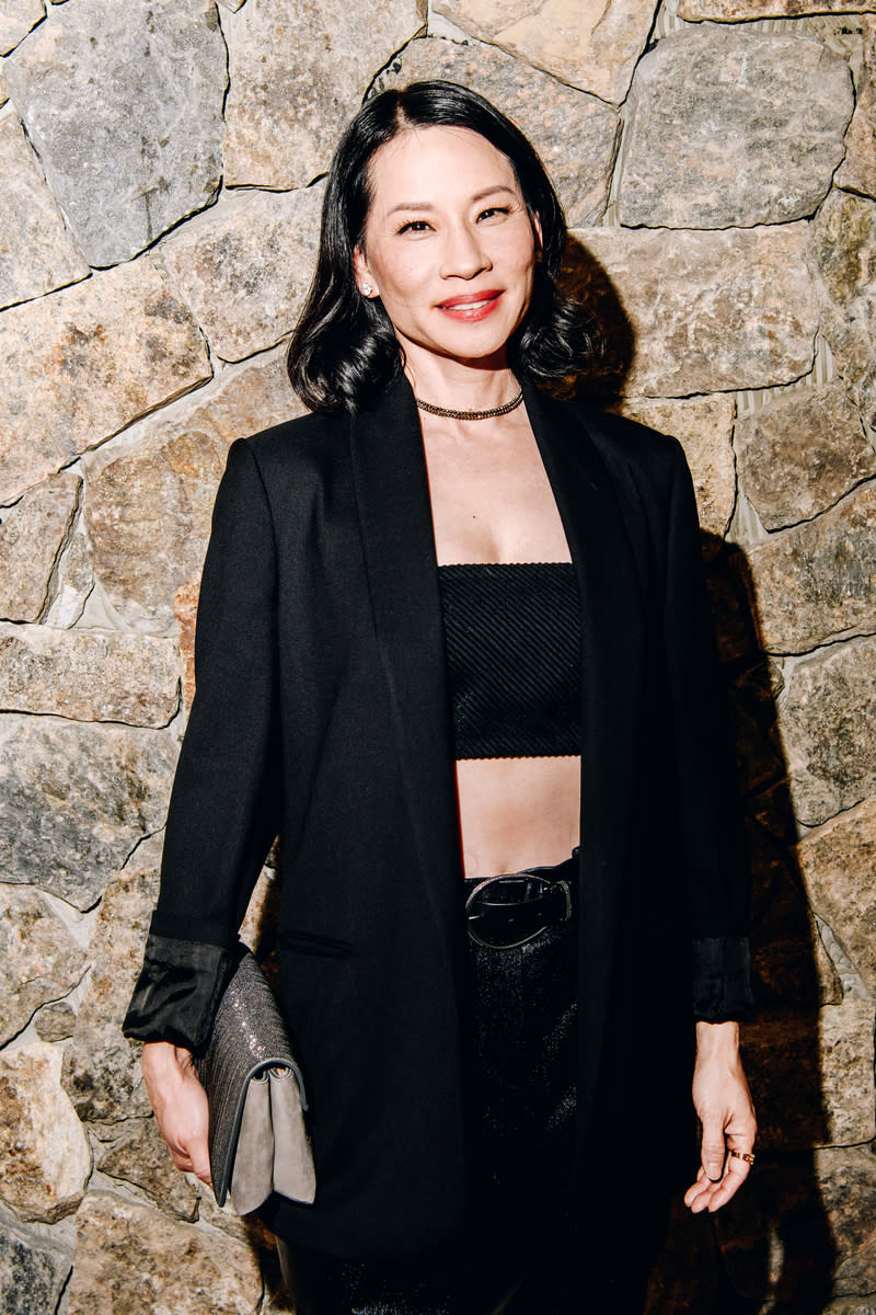 Lucy Liu at the Saks x Brunello Cucinelli dinner on Oct. 17 in New York City.