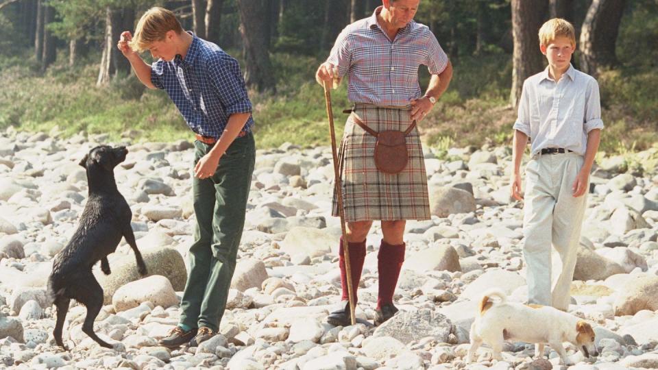 charles, william harry photocall in balmoral