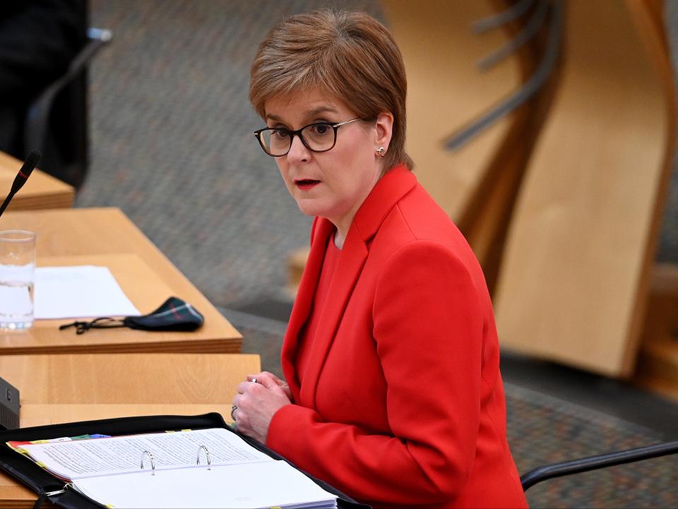 <p>Details will be released weekly, Sturgeon says</p> (PA)