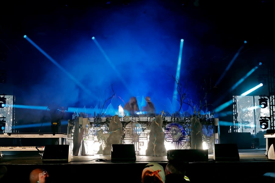 INDIO, CALIFORNIA – APRIL 14: (FOR EDITORIAL USE ONLY) Two Shell performs at the Gobi Tent during the 2024 Coachella Valley Music and Arts Festival at Empire Polo Club on April 14, 2024 in Indio, California. (Photo by Frazer Harrison/Getty Images for Coachella)