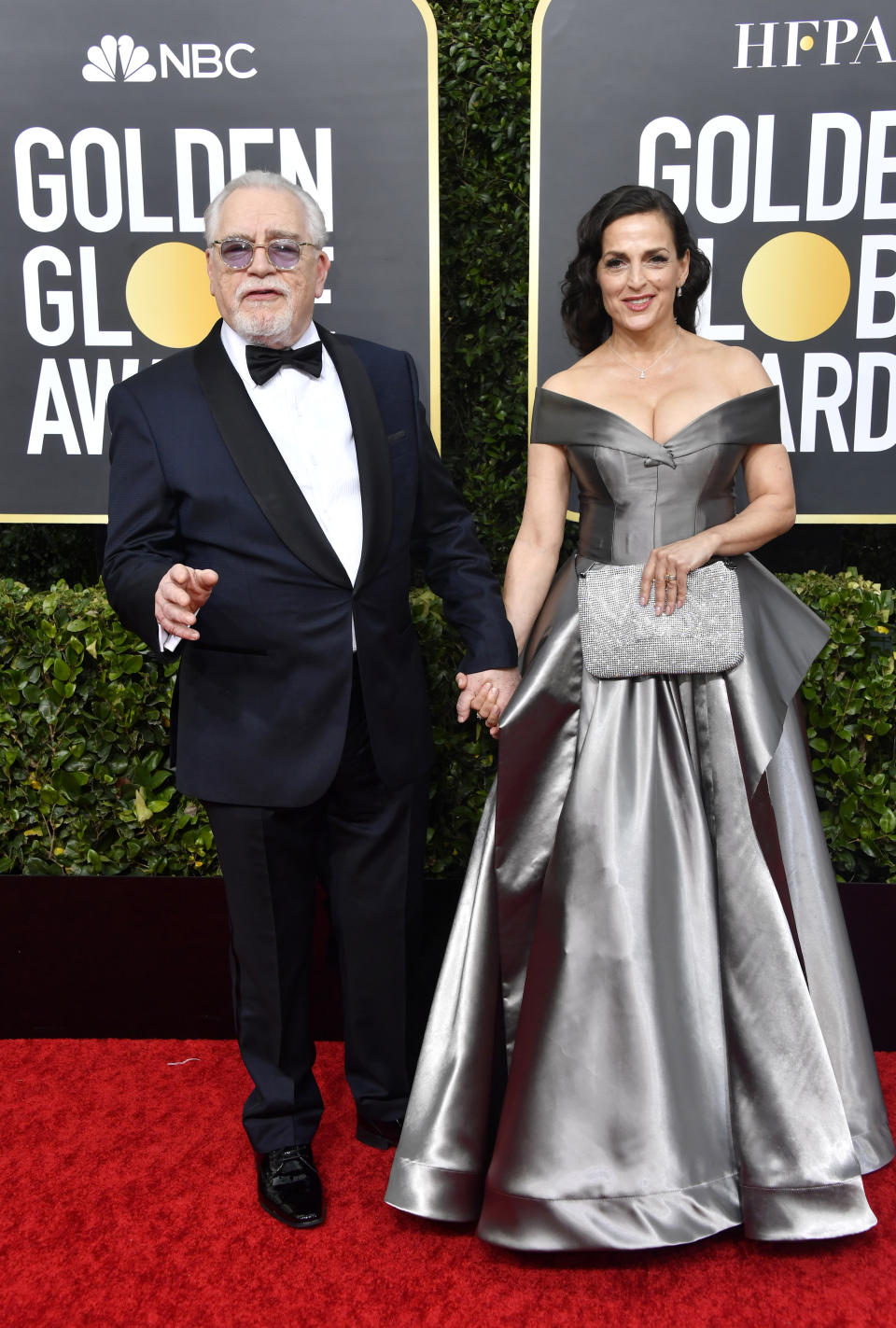 BEVERLY HILLS, CALIFORNIA - JANUARY 05: (L-R) Brian Cox and Nicole Ansari-Cox attend the 77th Annual Golden Globe Awards at The Beverly Hilton Hotel on January 05, 2020 in Beverly Hills, California. (Photo by Frazer Harrison/Getty Images)