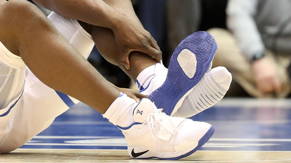 The shoe in question. (Photo by Streeter Lecka/Getty Images)