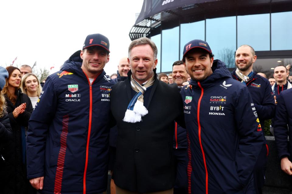 Christian Horner was speaking at a homecoming parade for Red Bull’s title success at  their HQ in Milton Keynes (Getty Images)