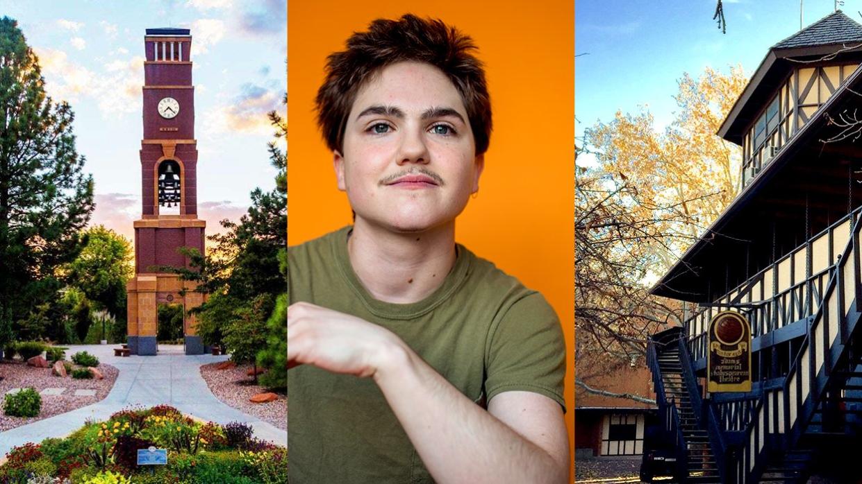 nonbinary person Finley Caciola experienced hostile gender classroom environment Southern Utah University campus