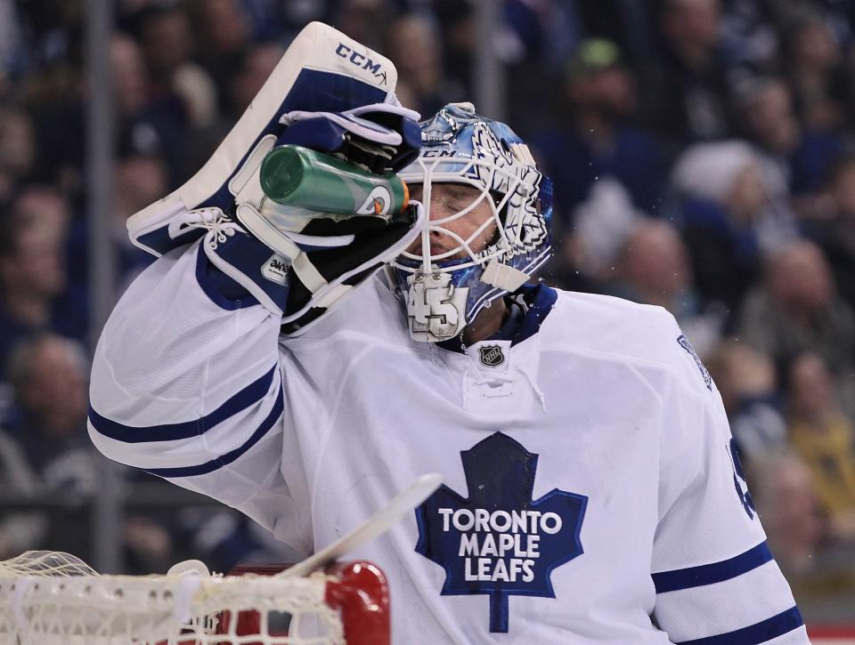 Following his gaffe Friday night, Jonathan Bernier stopped 44 shots in a win over Vancouver. (Photo: Getty Images)