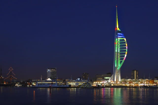 Christmas Spinnaker Tower in Portsmouth