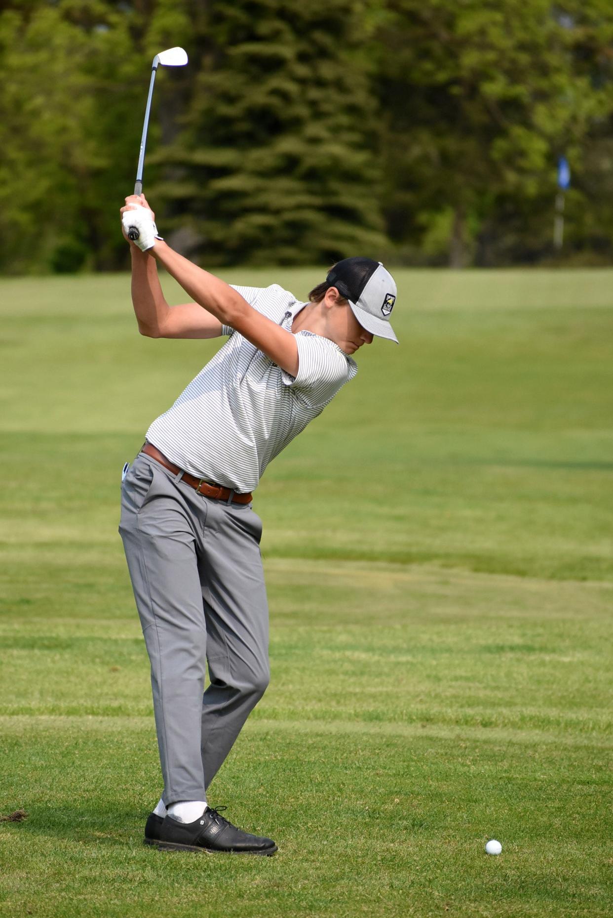 Brady Betteley is one of two Hartland golfers who broke 80 at regionals last season.