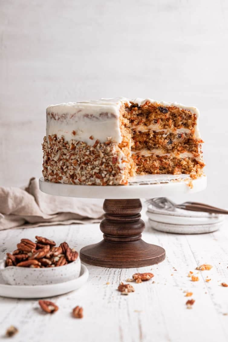 <a href="https://www.browneyedbaker.com/carrot-cake-recipe/" target="_blank" rel="noopener noreferrer"><strong>Get "My All-Time Favorite Carrot Cake Recipe" from Brown Eyed Baker</strong></a>