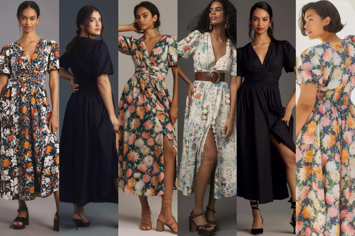 This Anthropologie dress has won shoppers over, and it's *perfect* for fall. (Photos via Anthropologie)