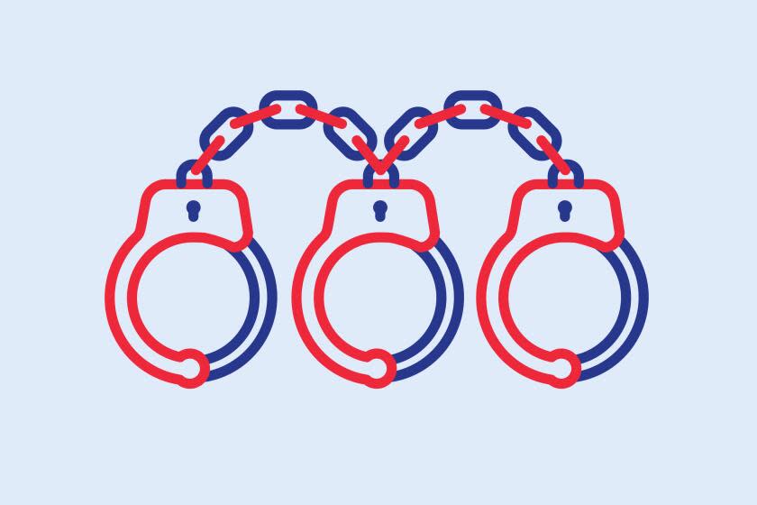 Three handcuffs connected