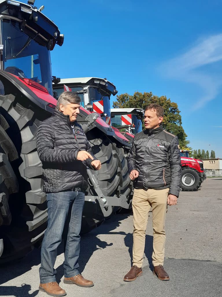 Alfredo Jobke, director global de marketing de Massey Ferguson, y Gustavo Meyer, director de Massey Ferguson Hispanoamérica/director de Agco Argentina