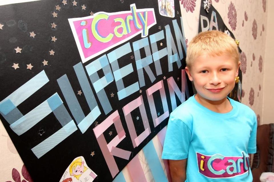 Eight year old Lewis reached the final of a competition for the Icarly show on Nickelodeon. (Photo: s)