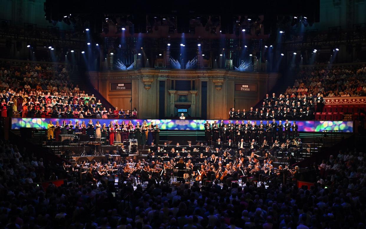 The hall was packed for the opening night of the Proms programme