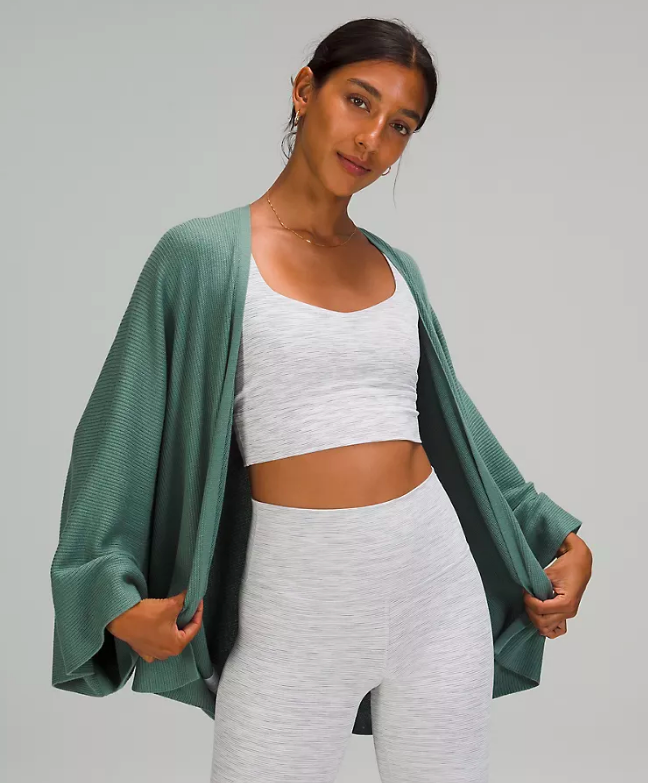 Cashlu Knit Textured Wrap (Photo via Lululemon)