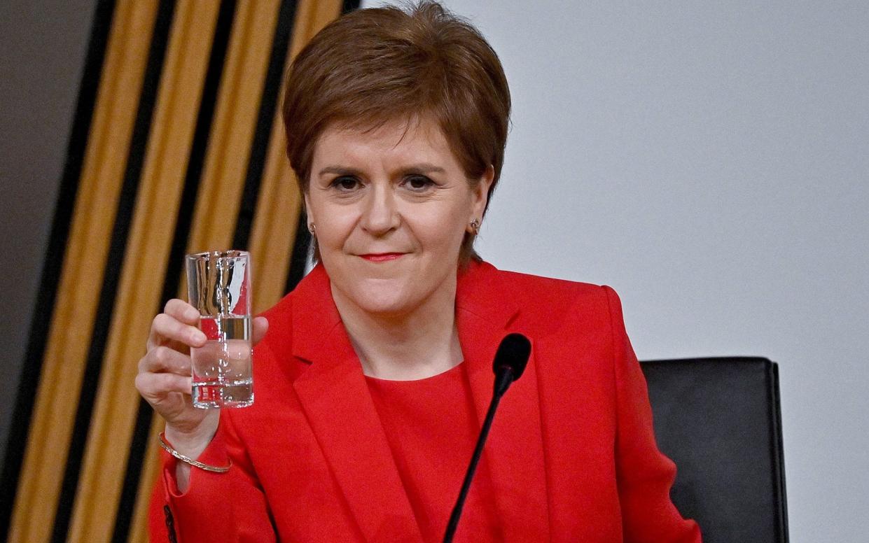 Nicola Sturgeon giving evidence to the Committee on the Scottish Government Handling of Harassment Complaints - PA