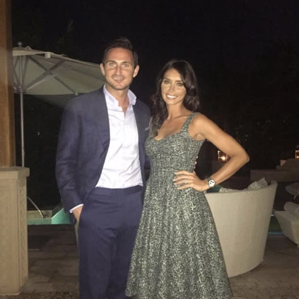 Frank Lampard Instagrams honeymoon photo with Christine Bleakley