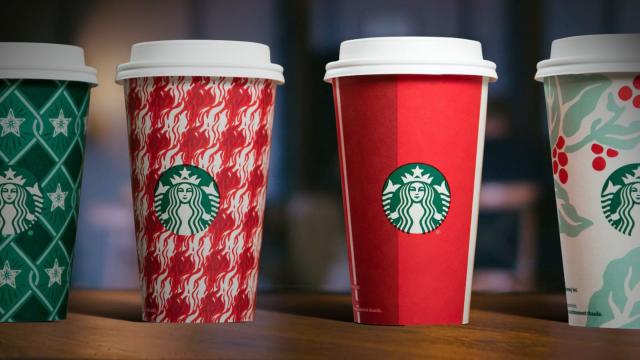 Starbucks Cold Cup Set of 5 Christmas Theme 