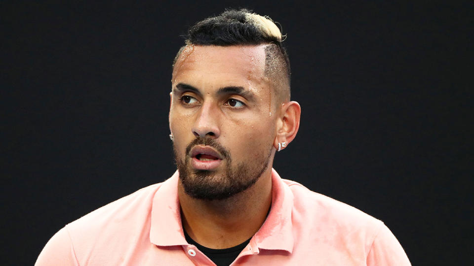 Pictured here, Nick Kyrgios has discussed challenges around race in the sport of tennis.