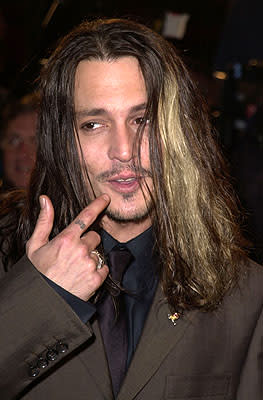 Johnny Depp at the Hollywood premiere of New Line's Blow