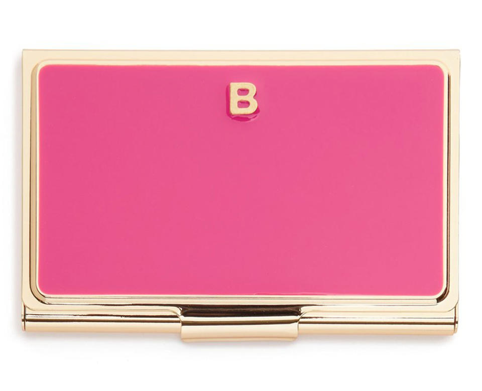 A PERSONALIZED BUSINESS CARD HOLDER