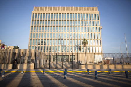 A view of the U.S. embassy in Havana August 12, 2015. REUTERS/Alexandre Meneghini