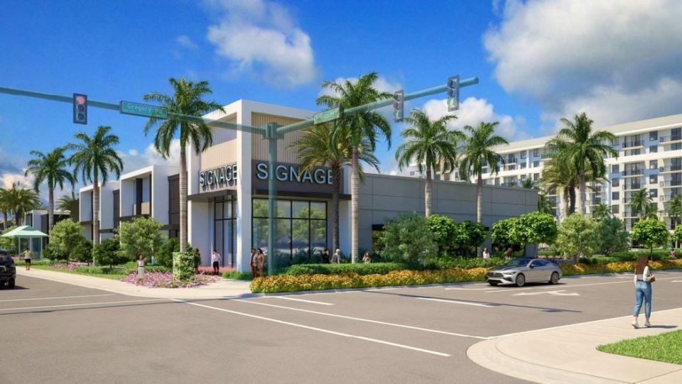 Renderings of the proposed development at 8111 S. Dixie Highway in West Palm Beach.