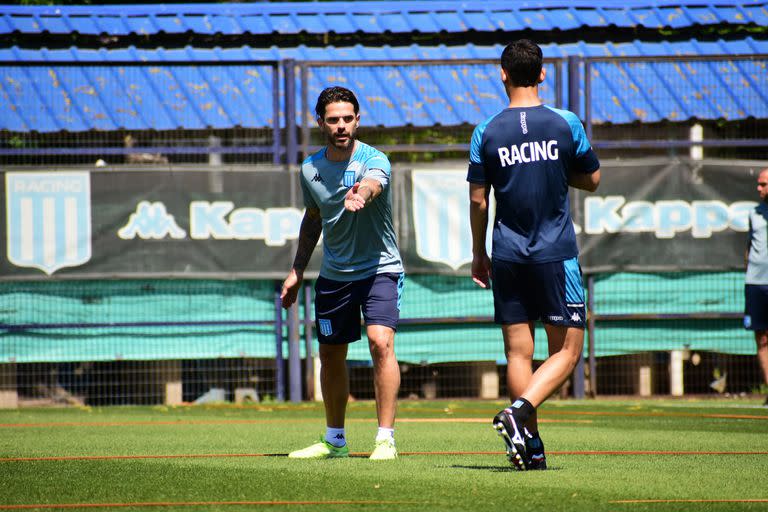 Fernando Gago aprovechó el receso por la fecha FIFA para hacer una mini pretemporada como DT de Racing