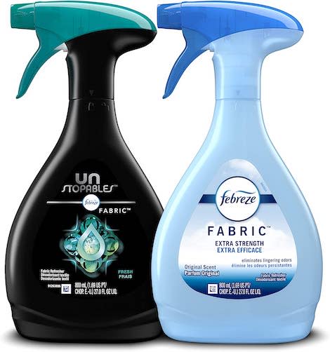 febreeze and unstoppables, best odor eliminators for fabric and upholstery