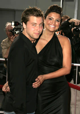 Lance Bass and Jennifer Gimenez at the Hollywood premiere of Dreamworks' Anchorman