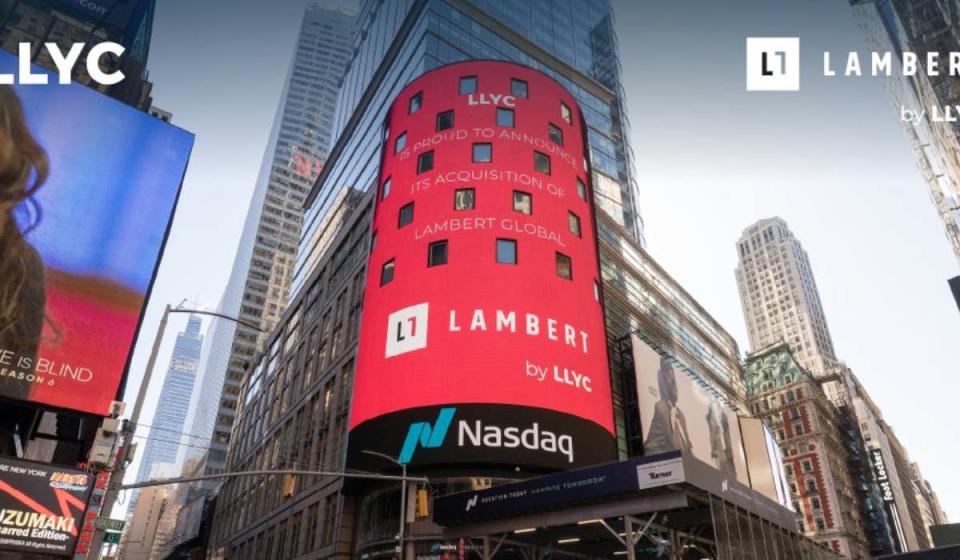 LLYC adquiere Lambert Global en Estados Unidos. Imagen: Twitter LLYC.