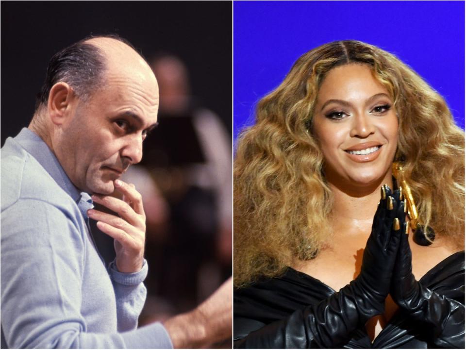 Georg Solti and Beyoncé (Getty Images)