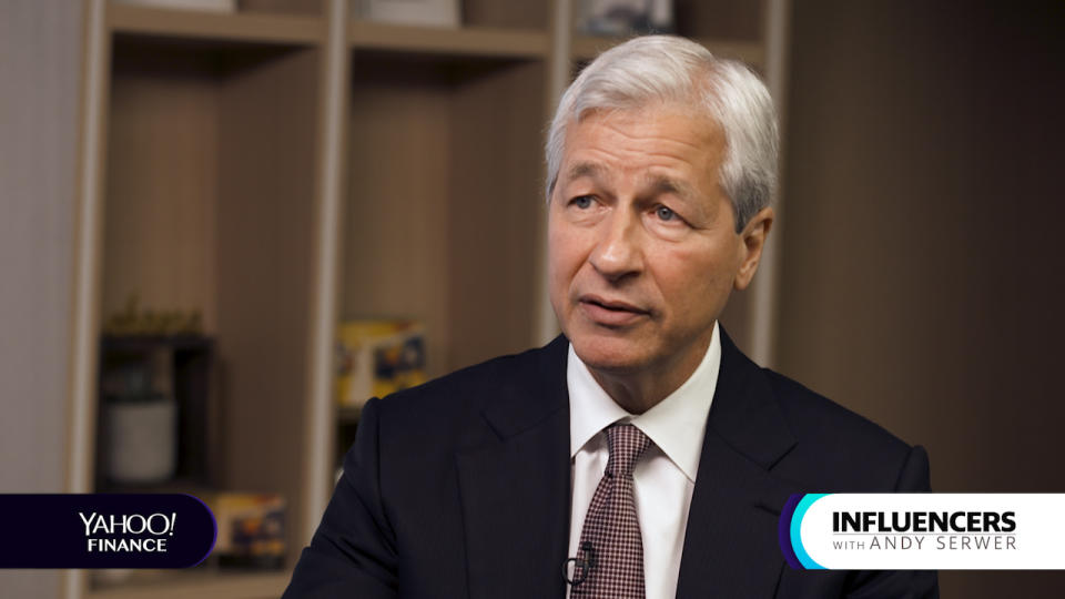 JPMorgan Chase CEO Jamie Dimon appears on Influencers with Andy Serwer.