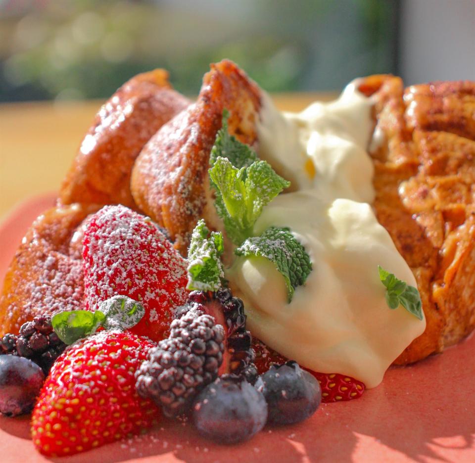 French toast is on the menu at the new weekend brunch at The Restaurant at the Norton Museum in West Palm Beach.