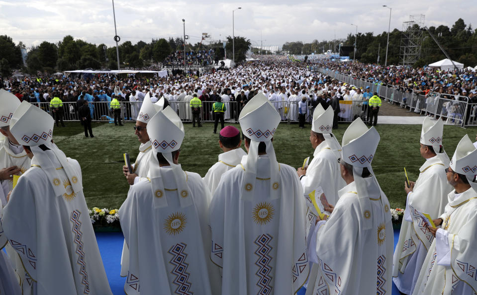 FOTOS: El Papa y su primer gran evento de masas en Colombia