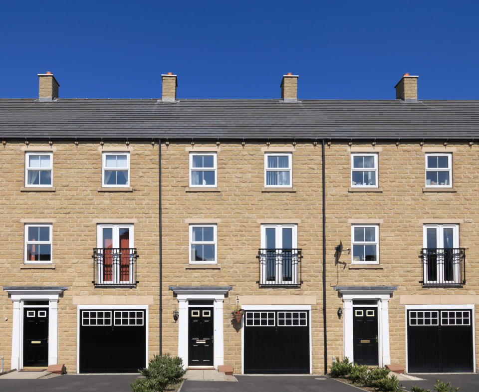 Modern suburban houses.