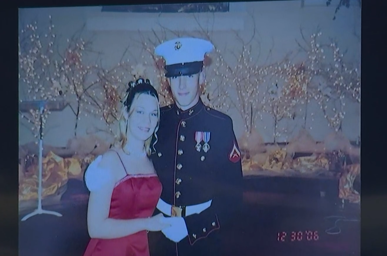 Patrick McDowell's defense attorneys displayed this photo of his wedding day with Shauna McDowell during her testimony at his April 19 sentencing hearing in the death of Nassau County Deputy Joshua Moyers.