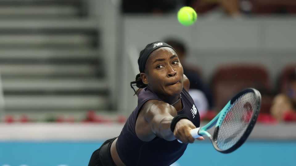 Coco Gauff prohrála od srpna pouhé dva zápasy.  -Emmanuel Wong/Getty Images