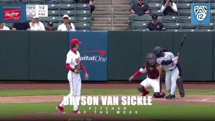 Utah’s Bryson Van Sickle collects Pac-12 Pitcher of the Week, presented by Rawlings