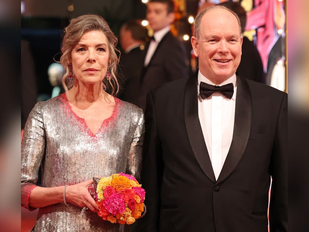 Caroline von Hannover und Fürst Albert II. beim diesjährigen Rosenball. (Bild: Pascal Le Segretain/SC Pool - Corbis/Corbis via Getty Images)