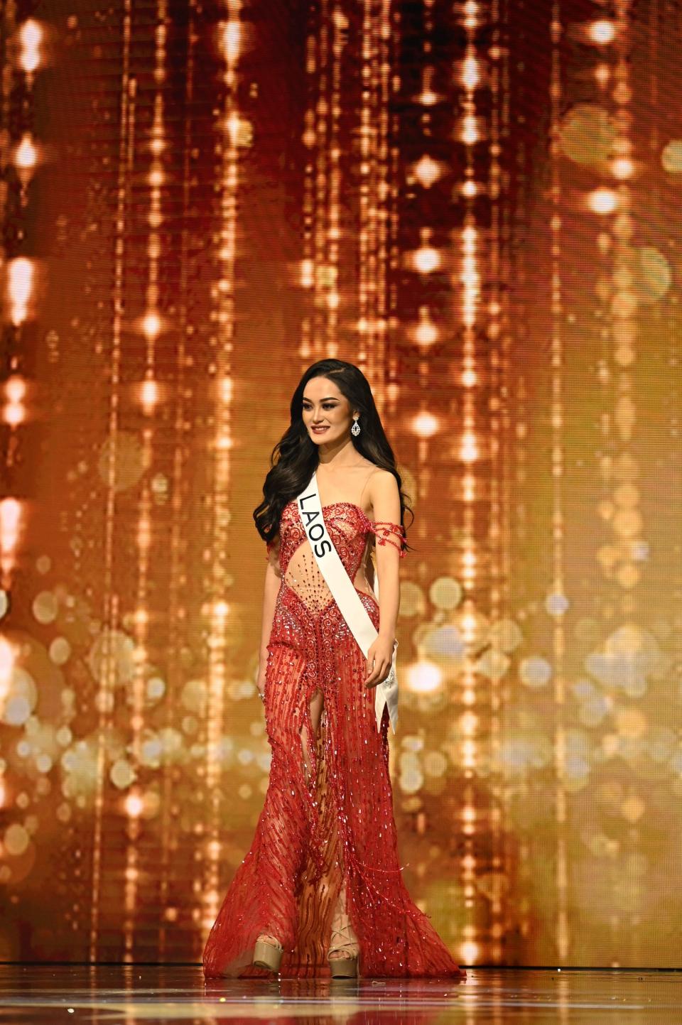Miss Laos competes in the 71st annual Miss Universe pageant.