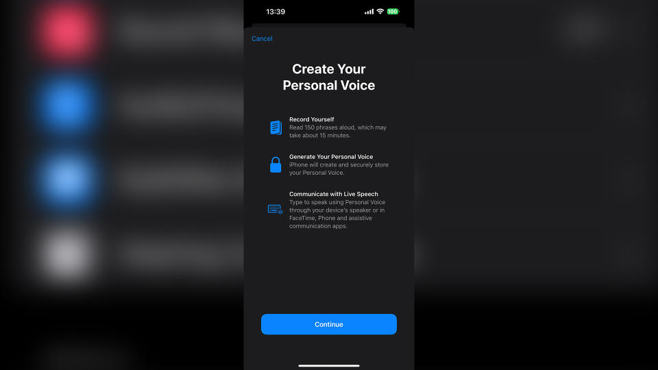 How to set up and use Personal Voice in iOS 17