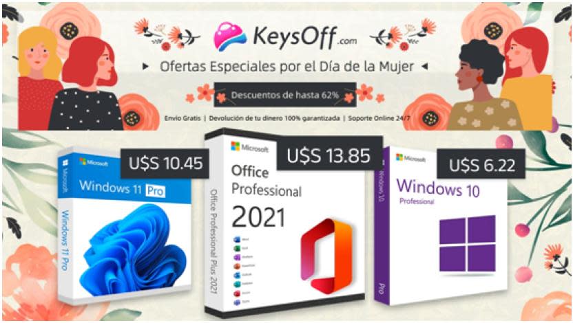 Vuelta a clases y el trabajo 100% LEGAL: ¡Windows Professional desde $  y Office de por vida por $!