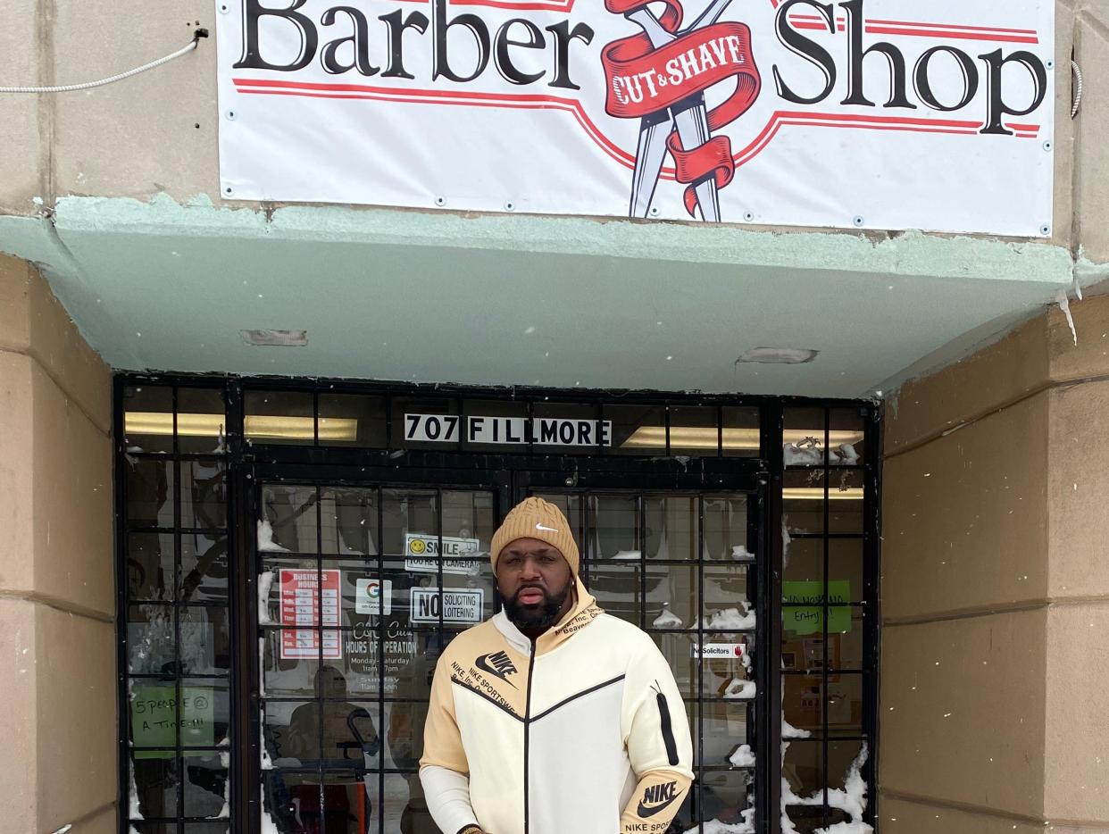 Craig Elston at C&C Cutz in Buffalo, NY.