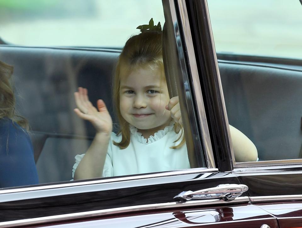 Princess Charlotte arrives.