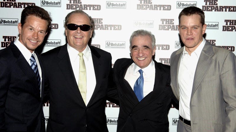 Mark Wahlberg, Jack Nicholson, Martin Scorsese and Matt Damon