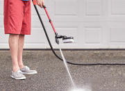 <body><p>Next, no matter the condition of your driveway, give it a thorough cleaning. Don't worry: Doing so requires much less work and labor than you might have feared, particularly if you're armed with <a rel="nofollow noopener" href=" http://thehydeway.com/product/pivot-nozzle-wand-outdoor-cleaning/" target="_blank" data-ylk="slk:HYDE PivotPro Outdoor Cleaning Wand;elm:context_link;itc:0;sec:content-canvas" class="link ">HYDE PivotPro Outdoor Cleaning Wand</a>. The attachment turns your garden hose into a powerhouse cleaning tool, not least because its pivoting nozzle enables you to spray down the concrete from every angle, all without bending or stretching.</p></body>