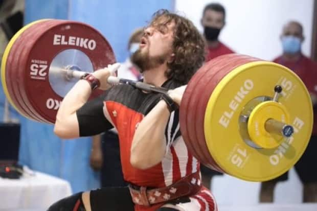 Sarnia weightlifter Boady Santavy says if he can match what he's done in other competitions, he should make it onto the Olympic podium in Tokyo. (Submitted by Boady Santavy - image credit)